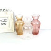 Modern Minimalist New Glass Jar Shaped Vase With Hydroponic Stripes French Artistic And Creative Home Decoration Ornaments